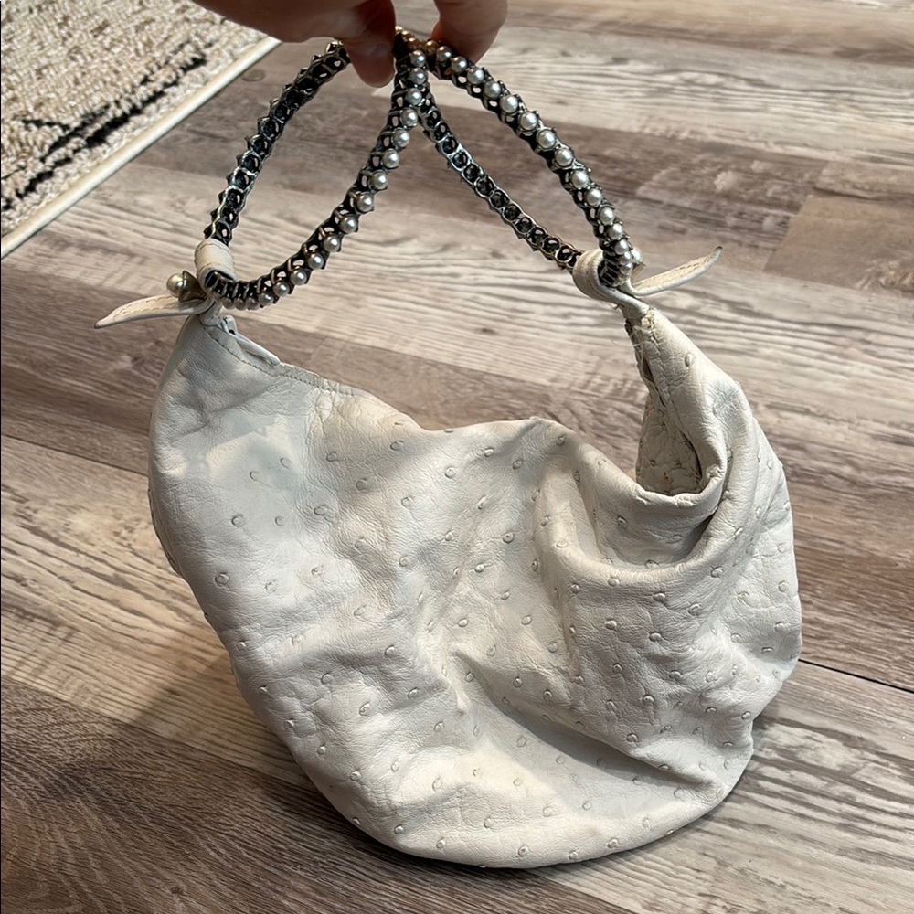 Clara Kasavina Chic White Satchel Handbag